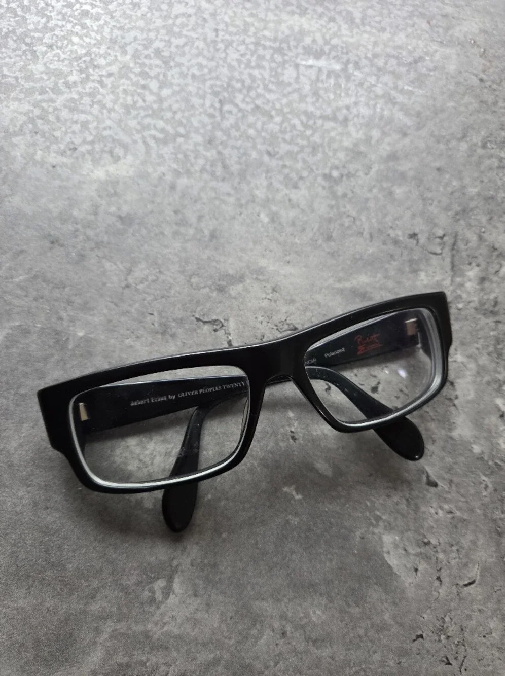 Oliver Peoples X Robert Evans 20 Years Matte Black Polarized Glasses 56 17-135
